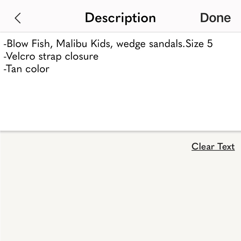 Blow fish Malibu Kids wedges sandals, size 5 - Picture 12 of 12